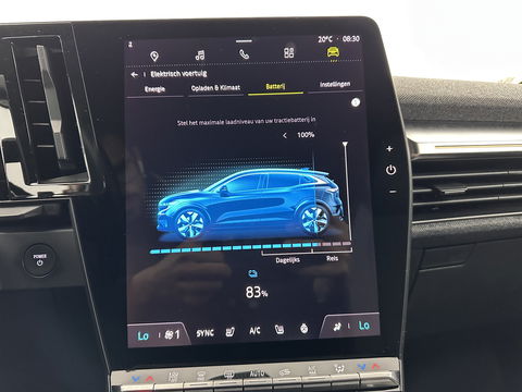 Renault Mégane E-Tech EV60 Optimum Charge Techno [ 3-Fase ] *HEAT-PUMP | F1/2LEATHER | FULL-LED | ADAPTIVE-CRUISE | BLIND-SPOT | TOP-VIEW | KEYLESS | SPORT-SEATS | DAB+ |  NAVI-FULLMAP | DIGI-COCKPIT | 20''ALU | TOWBAR*