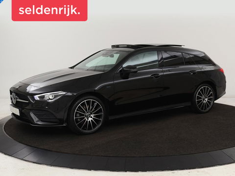 Mercedes-Benz CLA-Klasse Shooting Brake 250e AMG Night | Panoramadak | Adaptive cruise | Head-Up | Carplay | Stoelverwarming | Trekhaak | Leder/Alcantara | Widescreen | Full LED