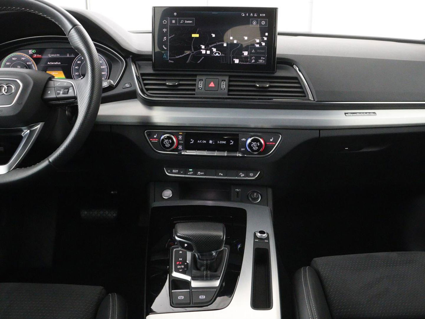 Audi Q5 Sportback 50 TFSI e S edition | Stoelverwarming | Adaptive cruise | Carplay | Matrix LED | Half leder | Sportstoelen | Virtual Cockpit | PHEV