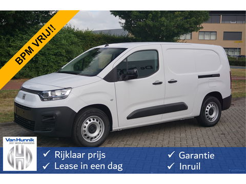 Fiat E-Doblò L2 50 kWh Plus BPM VRIJ Climate, Navi, Camera, Betimmering, 2x Schuifdeur!! NR. 375