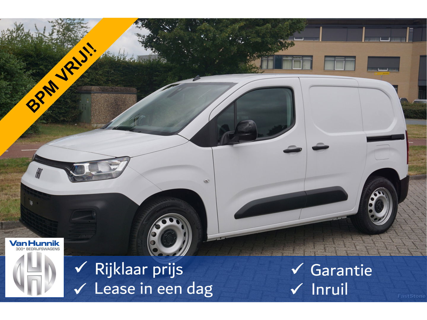 Fiat E-Doblò L1 50 kWh Plus BPM VRIJ Climate, Navi, Camera, Betimmering, 2x Schuifdeur!! BB02*