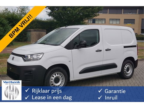 Fiat E-Doblò L1 50 kWh Plus BPM VRIJ Climate, Navi, Camera, Betimmering, 2x Schuifdeur!! BB02*