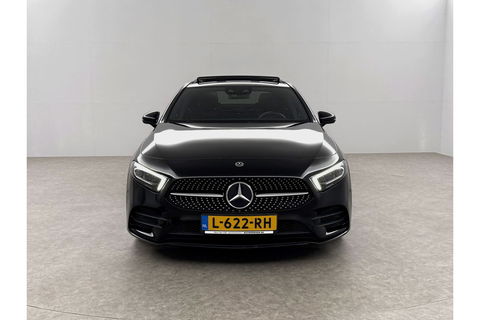 Mercedes-Benz A-Klasse 180 AMG Pano Sfeerverl. Burmester Camera Virtual LED Memory Clima Cruise Navi PDC 18''LMV