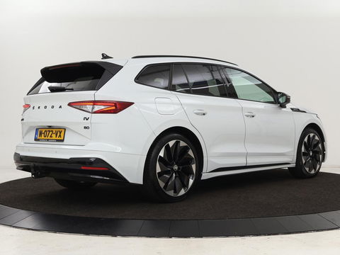 Škoda Enyaq iV 80 Sportline | Stoelverwarming | Adaptive cruise | Trekhaak | Camera | Matrix LED | Carplay | Leder/Alcantara | Keyless | Stuurverwarming