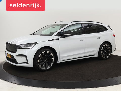 Škoda Enyaq iV 80 Sportline | Stoelverwarming | Adaptive cruise | Trekhaak | Camera | Matrix LED | Carplay | Leder/Alcantara | Keyless | Stuurverwarming
