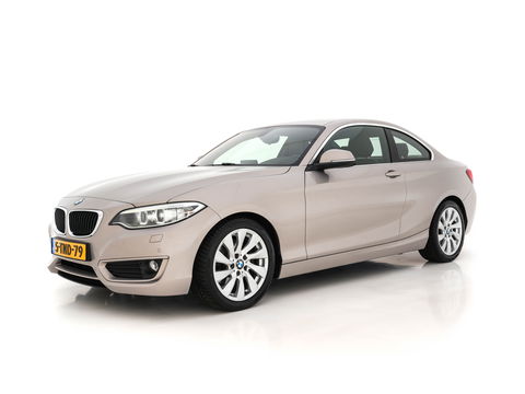 BMW 2 Serie Coupé 220d High Executive Aut. *FULL-LEATHER | XENON | NAVI-FULLMAP | HIFI-SOUND | SPORT-SEATS | KEYLESS | ECC | PDC | CRUISE | 17''ALU*