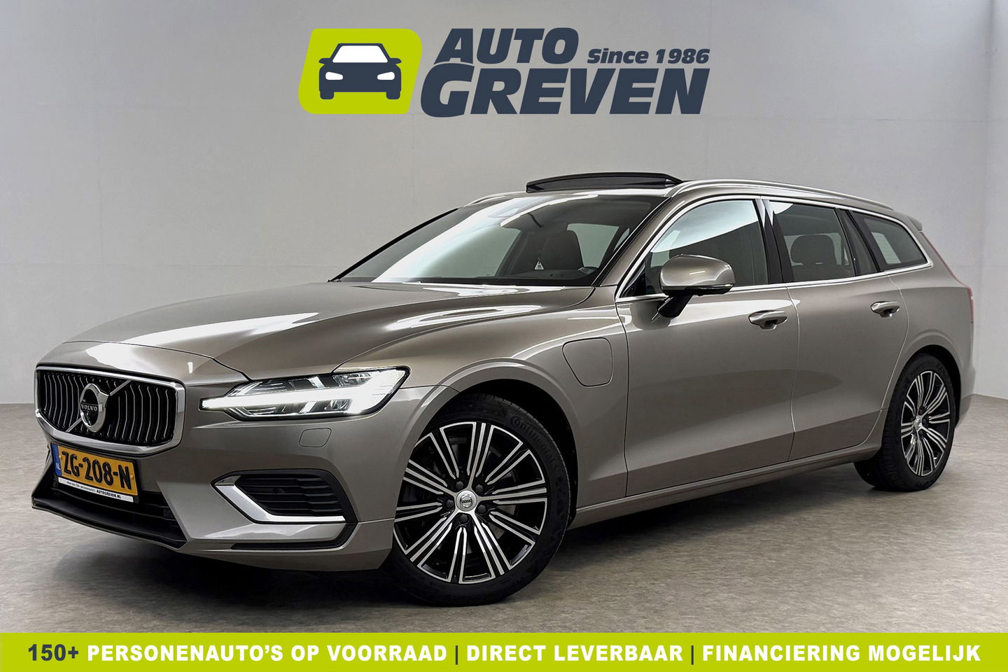 Volvo V60 2.0 T8 Twin Engine AWD Inscription 304PK Pano Harman/Kardon Trekhaak Memory Head-up LED Virtual Stoelverwarming/Stoelventilatie Cruise Carplay Camera Navi 18"LMV