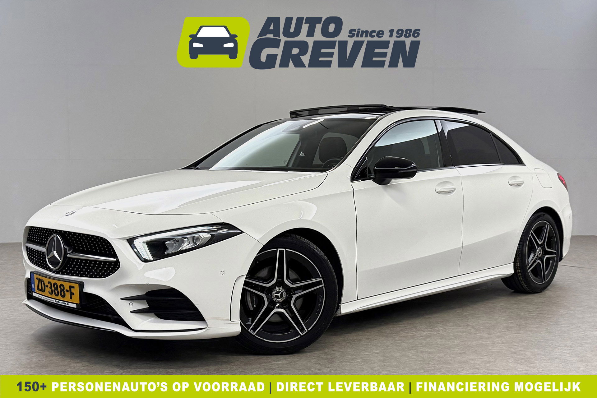 Mercedes-Benz A-Klasse 200 AMG Night Upgrade 164PK Pano Sfeer LED Carplay Virtual Camera Clima Cruise Navi PDC 18''LMV