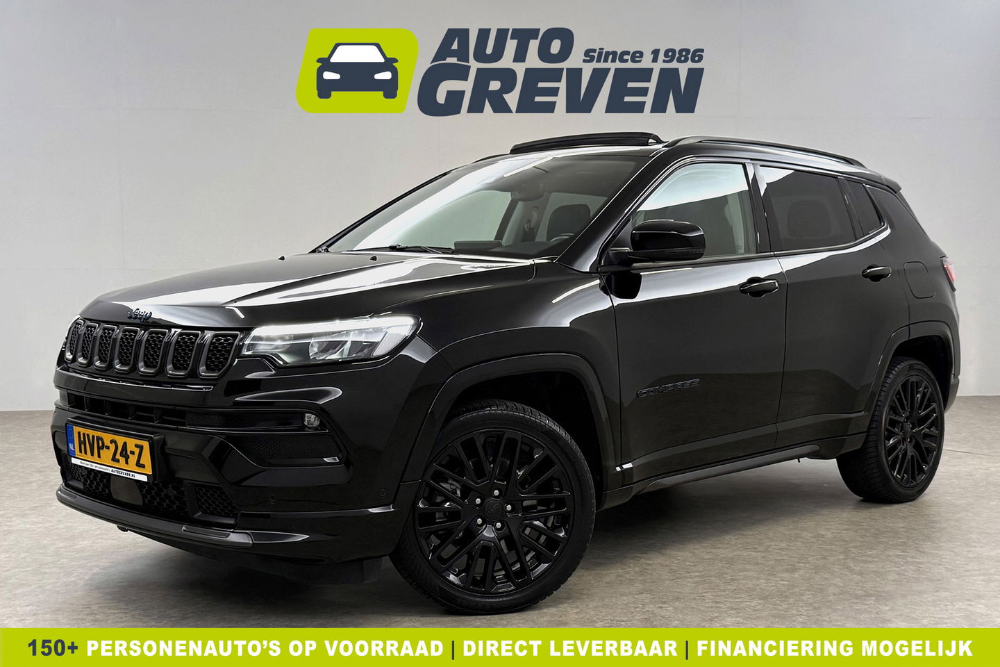 Jeep Compass 4xe 239PK Plug-in Hybrid Electric S Pano LED Carplay Virtual Camera Clima Cruise Navi PDC 19''LMV Stuur/Stoelverwarming