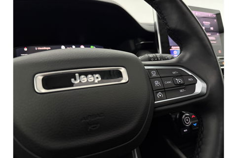 Jeep Compass 4xe 239PK Plug-in Hybrid Electric S Pano LED Carplay Virtual Camera Clima Cruise Navi PDC 19''LMV Stuur/Stoelverwarming