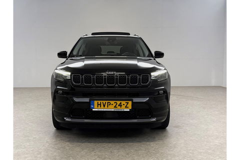 Jeep Compass 4xe 239PK Plug-in Hybrid Electric S Pano LED Carplay Virtual Camera Clima Cruise Navi PDC 19''LMV Stuur/Stoelverwarming