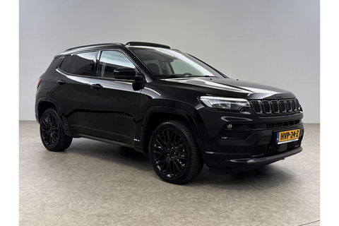 Jeep Compass 4xe 239PK Plug-in Hybrid Electric S Pano LED Carplay Virtual Camera Clima Cruise Navi PDC 19''LMV Stuur/Stoelverwarming