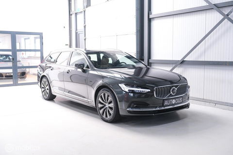 Volvo V90 2.0 B4 Business Pro | Massage | Trekhaak | Stoelkoeling | Pine grey | NL auto NAP | Camera | Leder | LED | Rijklaar |