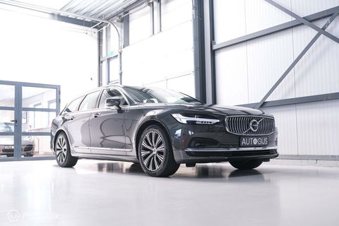 Volvo V90 2.0 B4 Business Pro | Massage | Trekhaak | Stoelkoeling | Pine grey | NL auto NAP | Camera | Leder | LED | Rijklaar |