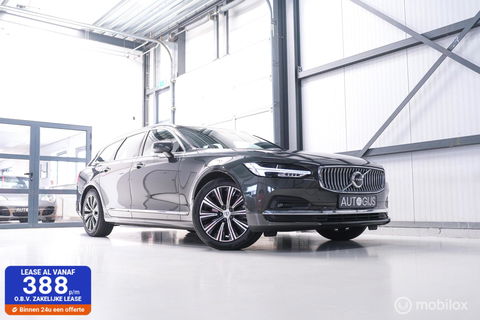Volvo V90 2.0 B4 Business Pro | Massage | Trekhaak | Stoelkoeling | Pine grey | NL auto NAP | Camera | Leder | LED | Rijklaar |