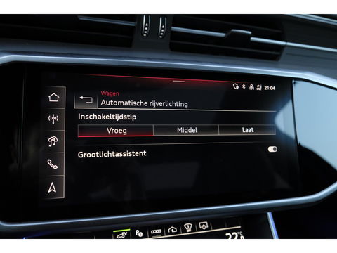 Audi A6 Avant 50 TFSIe 300pk Quattro S-line Facelift Panoramadak Bang&Olufsen *BTW* Trekhaak elec. Ascari blauw S6 diffusor Black pack