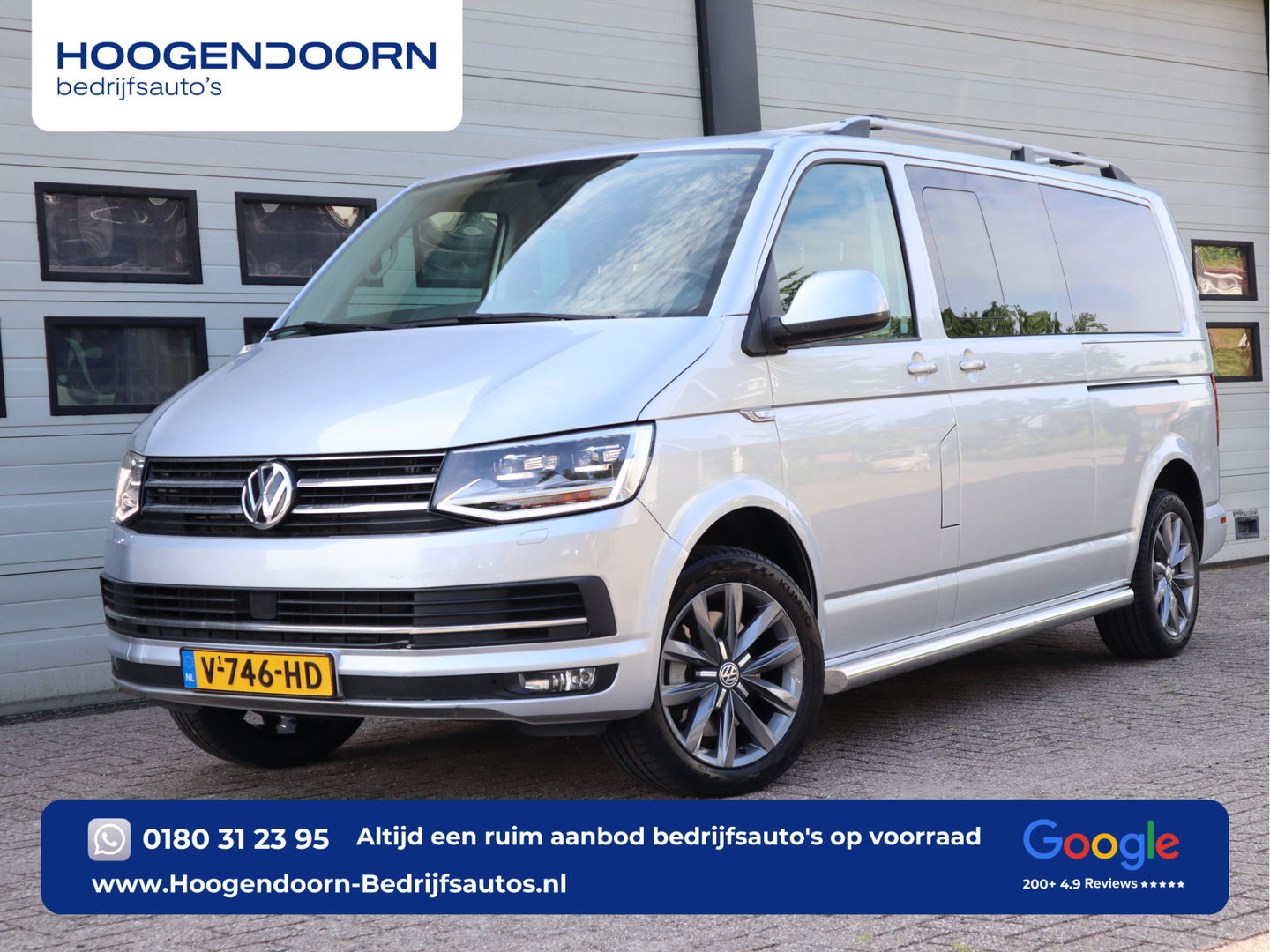 Volkswagen Transporter 2.0 TDI 204pk DSG L2 DC - Highline - LED - Leder - L+R Schuif