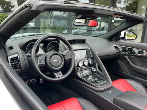 Jaguar F-Type 5.0 V8 R Convertible AWD 551PK|Carbon|Meridian|Sportuitlaat|Memory|Leder|Keyless|Camera