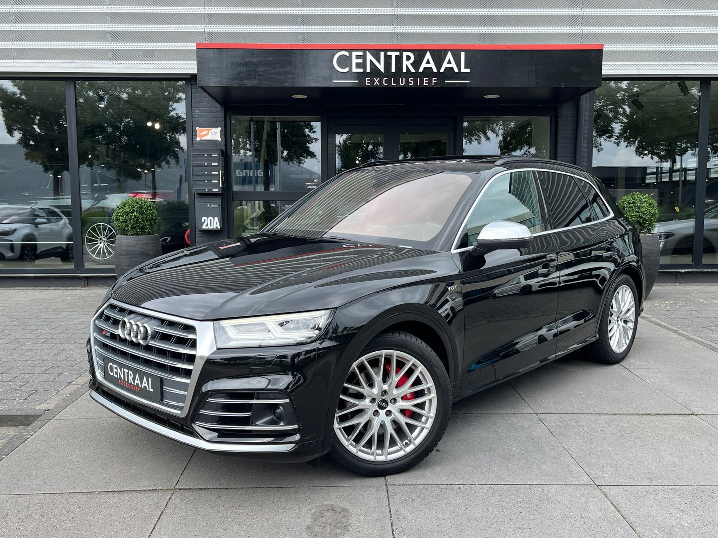 Audi SQ5 3.0 TFSI Quattro 354PK|Pano|Memory|Head-Up|Luchtvering|Carbon|Camera|ACC|Keyless|Leder|Carplay