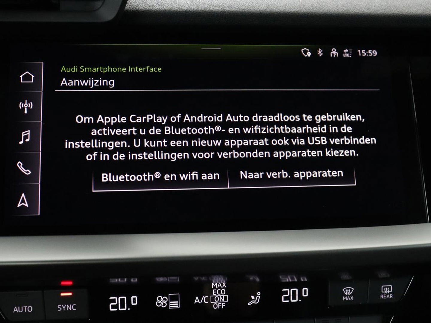 Audi A3 45 TFSIe S edition Competition | Matrix LED | Sportstoelen | Carplay | Navigatie | Half leder | Audi Sound | Climate control | Parkeerhulp | Cruise control