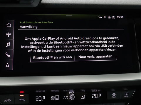 Audi A3 45 TFSIe S edition Competition | Matrix LED | Sportstoelen | Carplay | Navigatie | Half leder | Audi Sound | Climate control | Parkeerhulp | Cruise control