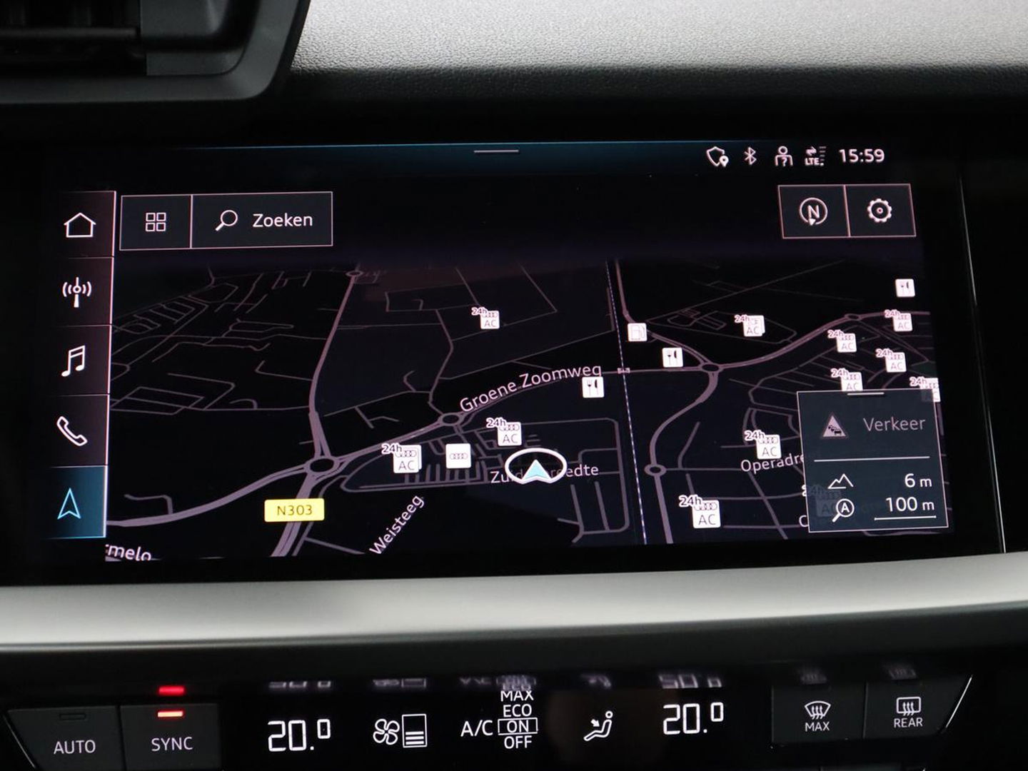 Audi A3 45 TFSIe S edition Competition | Matrix LED | Sportstoelen | Carplay | Navigatie | Half leder | Audi Sound | Climate control | Parkeerhulp | Cruise control
