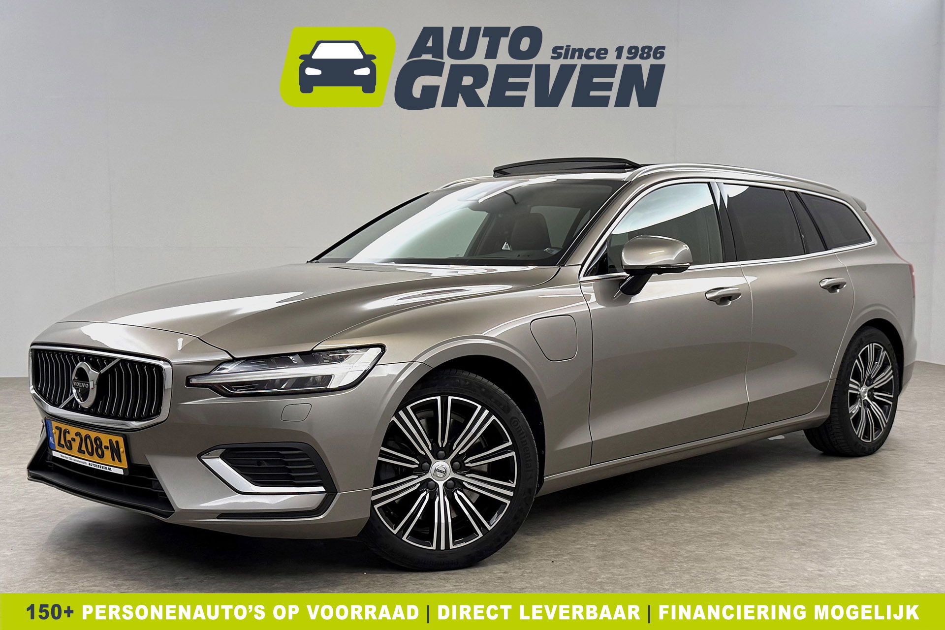 Volvo V60 2.0 T8 Twin Engine AWD Inscription 304PK Pano Harman/Kardon Trekhaak Memory Head-up LED Virtual Stoelverwarming/Stoelventilatie Cruise Carplay Camera Navi 18"LMV
