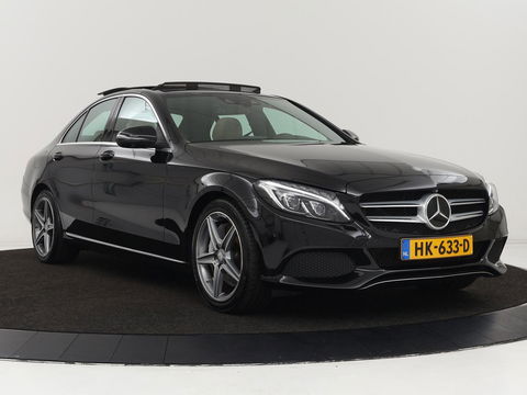 Mercedes-Benz C-Klasse 350e Avantgarde | Panoramadak | Adaptive cruise | 360 Camera | Leder | Burmester | Stoelverwarming | Full LED | Luchtvering | Navigatie | Climate control | Bluetooth