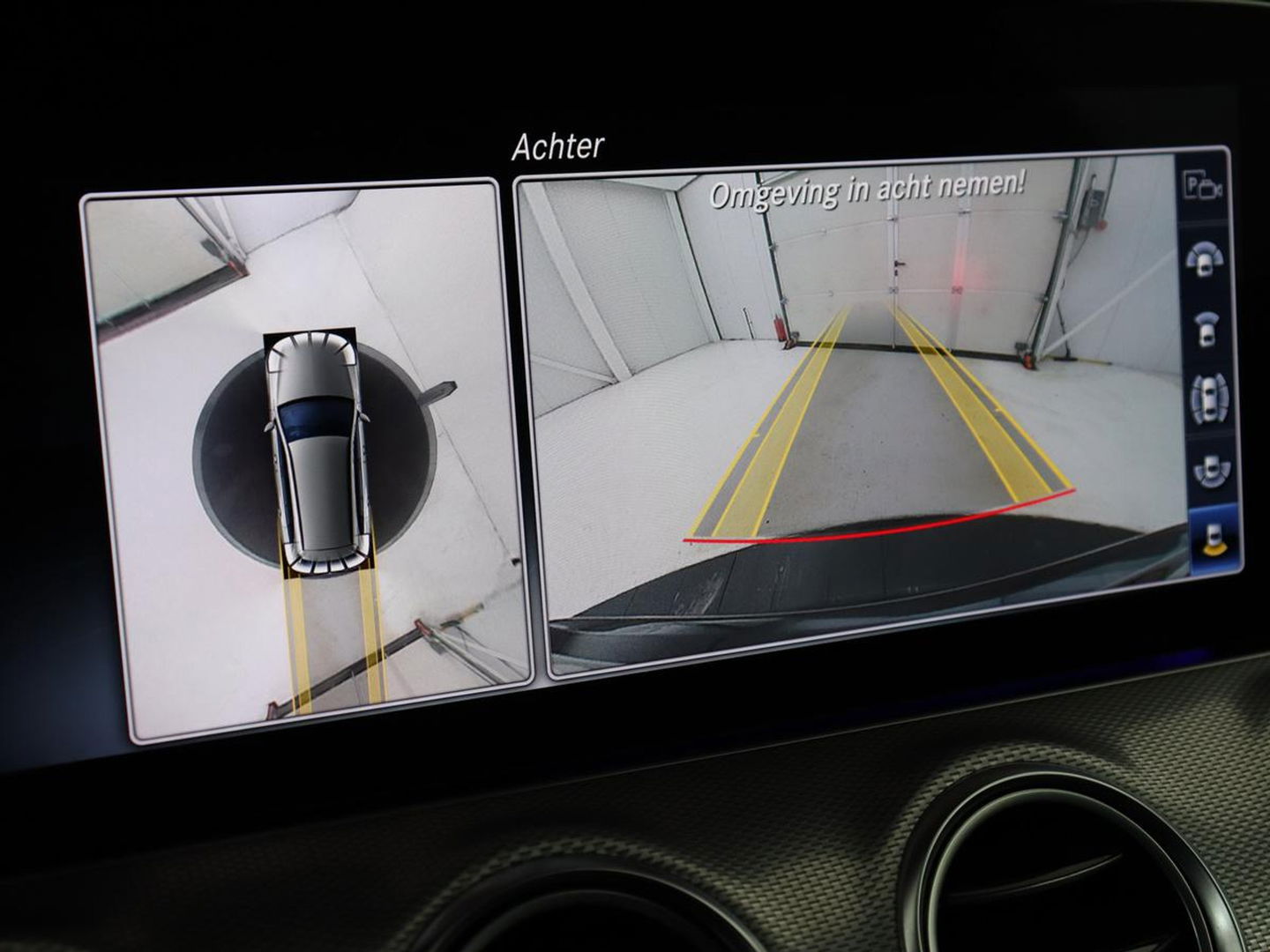 Mercedes-Benz E-Klasse 300de AMG Line | Adaptive cruise | Nappaleder | 360 Camera | Carplay | Stoelverwarming | Sfeerverlichting | Widescreen | Navigatie | Full LED