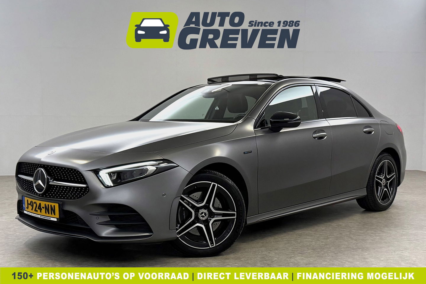 Mercedes-Benz A-Klasse 250 e AMG 235PK Pano Sfeer Trekhaak Virtual LED Camera Carplay Memory Clima Cruise Navi PDC 18"LMV