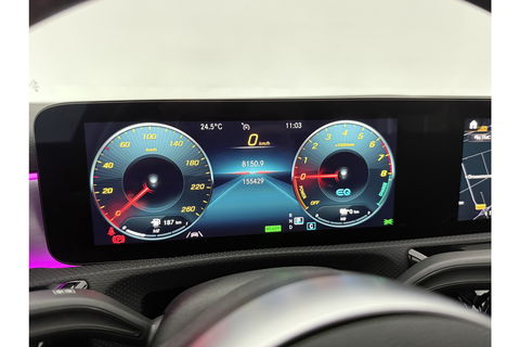 Mercedes-Benz A-Klasse 250 e AMG 235PK Pano Sfeer Trekhaak Virtual LED Camera Carplay Memory Clima Cruise Navi PDC 18"LMV