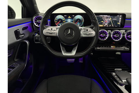 Mercedes-Benz A-Klasse 250 e AMG 235PK Pano Sfeer Trekhaak Virtual LED Camera Carplay Memory Clima Cruise Navi PDC 18"LMV