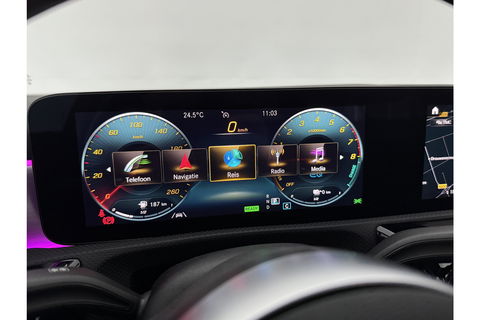 Mercedes-Benz A-Klasse 250 e AMG 235PK Pano Sfeer Trekhaak Virtual LED Camera Carplay Memory Clima Cruise Navi PDC 18"LMV