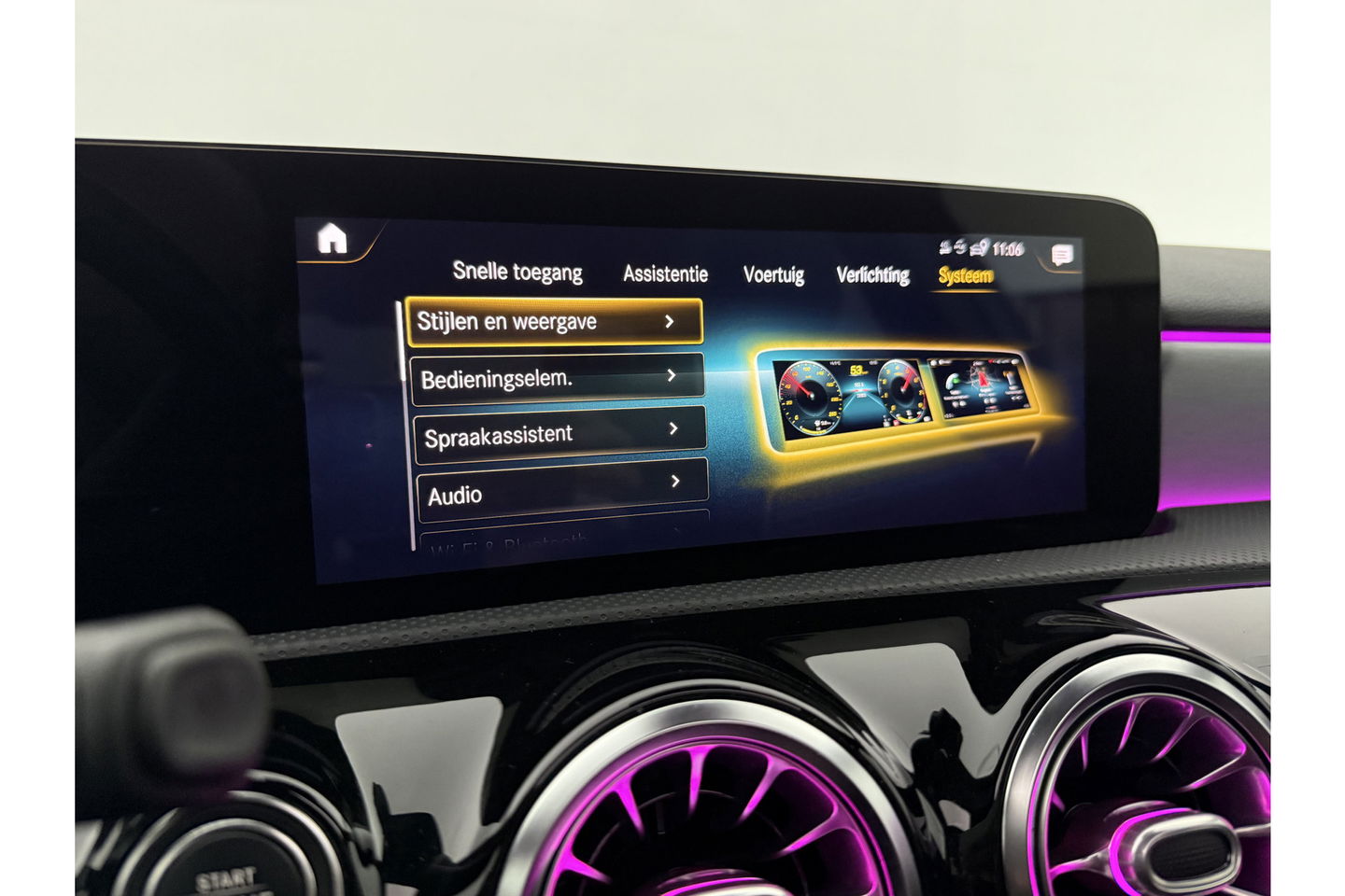 Mercedes-Benz A-Klasse 250 e AMG 235PK Pano Sfeer Trekhaak Virtual LED Camera Carplay Memory Clima Cruise Navi PDC 18"LMV