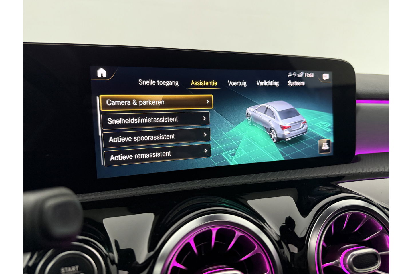 Mercedes-Benz A-Klasse 250 e AMG 235PK Pano Sfeer Trekhaak Virtual LED Camera Carplay Memory Clima Cruise Navi PDC 18"LMV