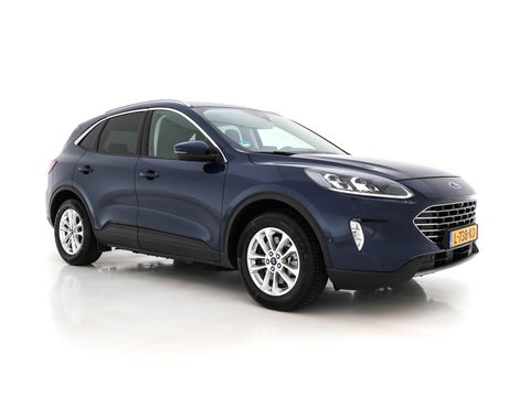 Ford Kuga 2.5 PHEV Titanium X (INCL-BTW) *LEATHER-MICROFIBRE | FULL-LED | DIGI-COCKPIT | ADAPTIVE-CRUISE | BLINDSPOT | PARK-PILOT | CAMERA | NAVI-FULLMAP | HEATED-COMFORT-SEATS | CARPLAY | DAB | LANE-ASSIST | 17"ALU*