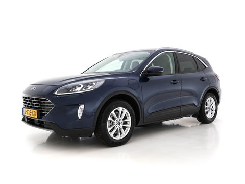 Ford Kuga 2.5 PHEV Titanium X (INCL-BTW) *LEATHER-MICROFIBRE | FULL-LED | DIGI-COCKPIT | ADAPTIVE-CRUISE | BLINDSPOT | PARK-PILOT | CAMERA | NAVI-FULLMAP | HEATED-COMFORT-SEATS | CARPLAY | DAB | LANE-ASSIST | 17"ALU*