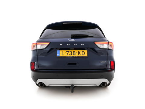 Ford Kuga 2.5 PHEV Titanium X (INCL-BTW) *LEATHER-MICROFIBRE | FULL-LED | DIGI-COCKPIT | ADAPTIVE-CRUISE | BLINDSPOT | PARK-PILOT | CAMERA | NAVI-FULLMAP | HEATED-COMFORT-SEATS | CARPLAY | DAB | LANE-ASSIST | 17"ALU*
