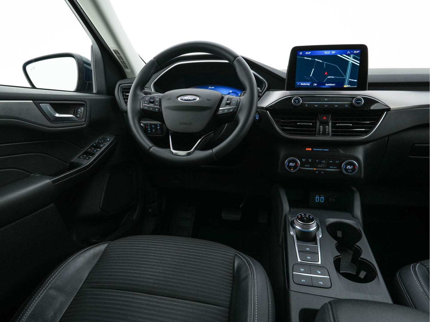Ford Kuga 2.5 PHEV Titanium X (INCL-BTW) *LEATHER-MICROFIBRE | FULL-LED | DIGI-COCKPIT | ADAPTIVE-CRUISE | BLINDSPOT | PARK-PILOT | CAMERA | NAVI-FULLMAP | HEATED-COMFORT-SEATS | CARPLAY | DAB | LANE-ASSIST | 17"ALU*