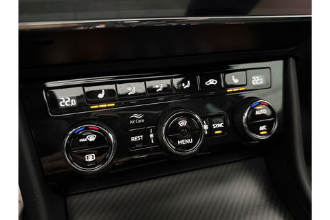Škoda Superb 1.5 TSI 150PK ACT Sportline Business Pano LED Sfeer Trekaak Virtual Camera Carplay Memory Clima Cruise Navi PDC 19''LMV