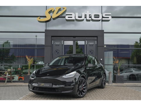 Tesla Model Y Performance 462pk AWD 75 kWh Black edition Panoramadak *BTW* NLauto 1e eigenaar