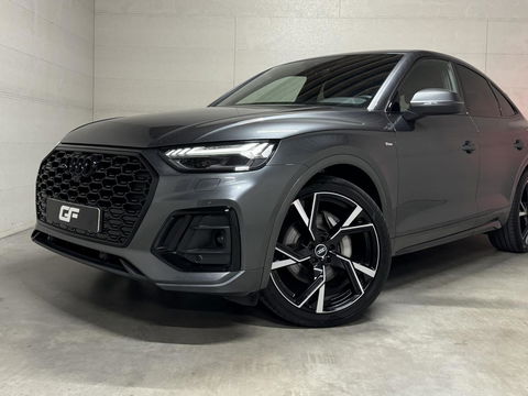 Audi Q5 Sportback 55 TFSI e BlackEdition S-Line Luchtvering Sfeer. Carplay