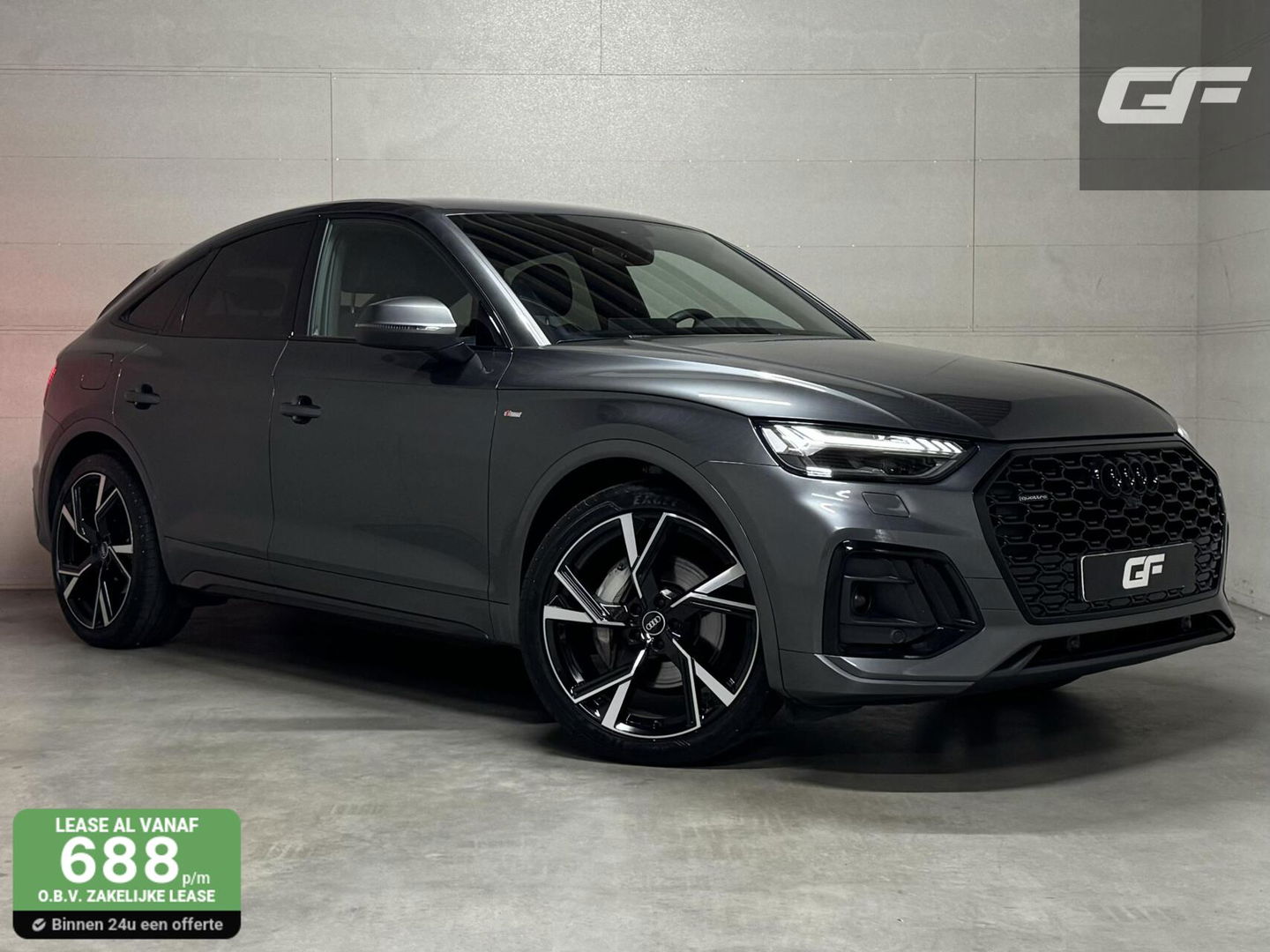 Audi Q5 Sportback 55 TFSI e BlackEdition S-Line Luchtvering Sfeer. Carplay