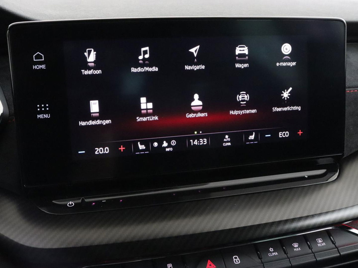 Škoda Octavia 1.4 TSI RS iV PHEV | Head-Up | Stoel & stuurverwarming | Adaptive cruise | Standkachel | Matrix LED | Massage | Alcantara | Camera | Carplay | Memory | Canton Sound | Virtual Cockpit | Side Assist