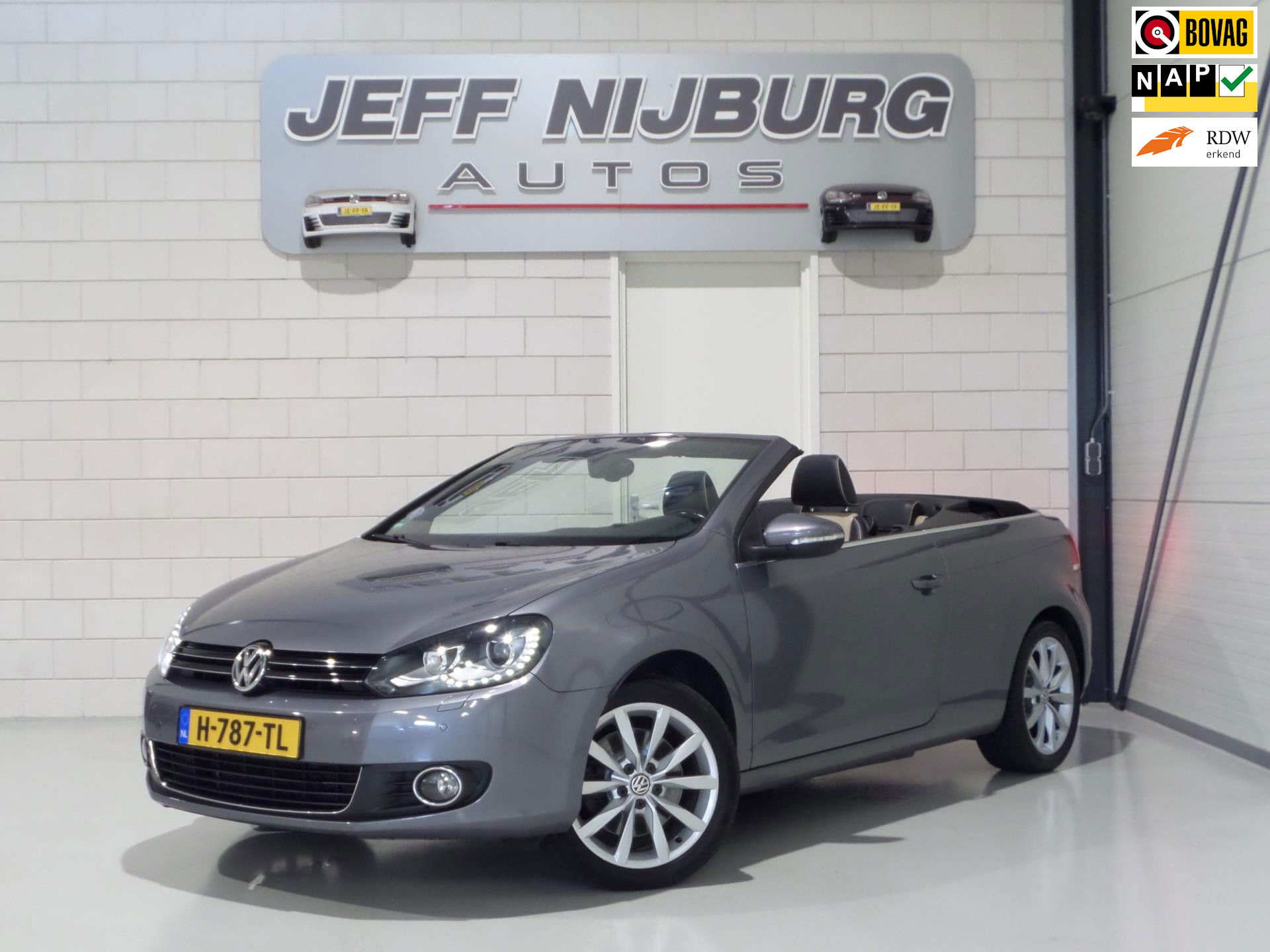 Volkswagen GOLF Cabriolet 1.4 TSI DSG Highline "Automaat" Xenon-LED Apple-Carplay Leer Stoelverwarming Camera Trekhaak DAB+