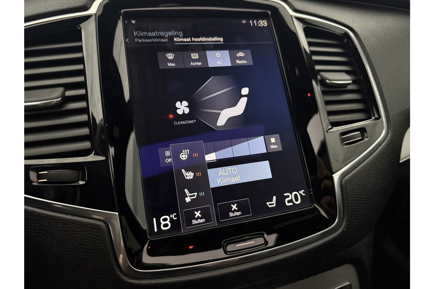 Volkswagen XC90 D5 Inscription | Grijs Kenteken | 236PK 360 Camera Pano LED Sfeer 2700KG Trekgew. Trekhaak b&w Memory Head up Virtual Carplay Cruise Clima Navi Leder PDC 20"LMV