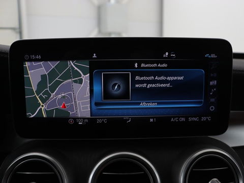 Mercedes-Benz C-Klasse 300e AMG | Stoelventilatie | Panoramadak | Leder | Burmester | Memory | Luchtvering | Carplay | Stoelverwarming | Navigatie | Full LED