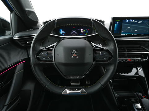 Peugeot e-208 EV GT Pack 50 kWh [ 3-Fase ] (INCL-BTW) *FULL-LED | DIGI-COCKPIT | BLINDSPOT | CAMERA | LEATHER-ALCANTARA | NAVI-FULLMAP | LANE-ASSIST | KEYLESS | DAB | CCS-FASTLOADER | HEATED-SPORTSEATS | AMBIENT-LIGHT | 17"ALU*
