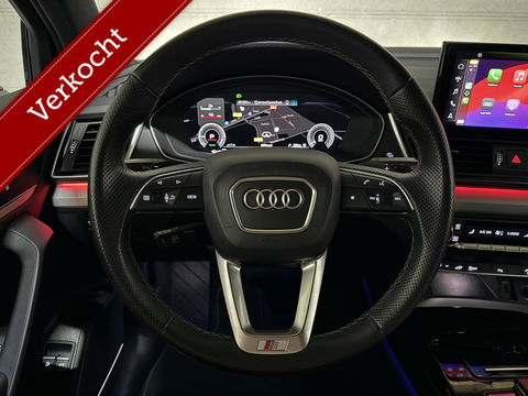 Audi Q5 Sportback 55 TFSI e BlackEdition S-Line Luchtvering Sfeer. Carplay