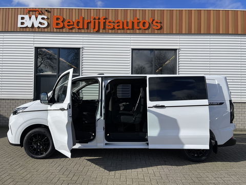 Ford Transit Custom 340 2.0 TDCI 130pk L2H1 Sport originele DC 5 persoons / rijlklaar € 42.950 ex btw / lease vanaf € 769 / 18 inch velgen 4 seizoenen banden / nieuwe bus BPM vrij !
